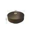Mesa de Centro Redonda de Pizarra para Sala de Estar, Mesa Negra Minimalista Moderna de Lujo Ligero para Varios Tamaños, Minimalista Italiano Metabo