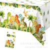 Bandeja de papel para festa temática de dinossauro da Amazônia, utensílios de mesa descartáveis para festa de aniversário infantil, bandeja de papel para copos de papel e lenços de papel