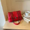 Elegante Bolsa Feminina de Axila 2026 Nova Tendência Outono Vintage Bolsa de Ombro para o Dia a Dia Versátil Bolsa Transversal com Corrente