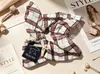 Goma de pelo cuadrada retro francesa para coleta, scrunchie artístico de estilo de hada, bufanda para mujer, accesorios, al por mayor en stock
