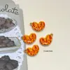 Liga de Metal Pintada à Mão com Óleo Gotejado Brinquedo Alimentício Batatas Fritas Coxas de Frango Frito Torradas Mini Hambúrgueres Pingentes DIY Colar Corrente de Celular
