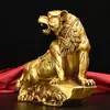 Adornos de Tigre de Montaña de Latón Tigre del Zodiaco Decoraciones para el Hogar Sala de Estar Oficina Recepción