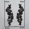 Blanco y negro I bordado de poliéster calado encaje soluble en agua para coser decoración DIY a juego accesorios para ropa accesorios para cuellos