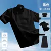Modelo 2025 Ropa de Trabajo de Chef Manga Corta Delgada Transpirable Verano Seda de Hielo Catering Hotel Chef Ropa para Hombres
