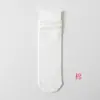 Calcetines de Algodón Peinado Transpirables Finos Absorbentes de Sudor para Mujer Estilo Japonés Borde Enrollado Sin Costuras Calcetines Holgados Color Caramelo de Media Caña Calcetines de Maternidad