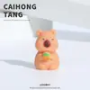 Desenho Animado 3D Acessórios DIY Cor Sólida Sentado Kirby Figura Resina Desenho Animado Criativo Artesanal Acessório Materiais Atacado