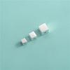 S925 Sterling Silver Plain Silver Seiko Square Contas Separadas Quadradas Soltas Bead Acessórios DIY Pérola Pulseira Colar Pingente