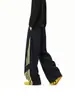Pantalones deportivos de algodón a rayas de color block estilo americano de pierna ancha para hombre y mujer, de moda para otoño, hip-hop, corte holgado, versátiles, de pierna recta, casuales