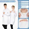 Jalecos brancos para médicos e enfermeiros homens e mulheres, uniformes de trabalho para laboratórios hospitalares e universitários, vestuário de trabalho de manga curta para o verão e manga longa para o inverno