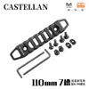 Mgpcqb Riel Guía de Metal de 7 Ranuras Sistema Keymod Mlok Riel Guía de Doble Uso 20 mm