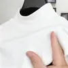Ropa interior cálida de otoño e invierno con forro polar, engrosada, camisa de otoño de cuello medio, camiseta de manga larga de vellón de doble cara transfronteriza, capa base para hombre