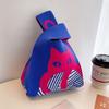 Nuevo bolso de mano de moda de Internet para mujer, bolso de lana de punto, bolso de mano informal, bolso de mano, bolso de almuerzo, venta al por mayor