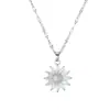 Corrente para Clavícula de Girassol com Zircônia Microincrustada Estilo Coreano e Japonês de Luxo Leve Celebridade da Internet Moda Doce Exquisite Novo Colar de Girassol para Mulheres