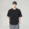 Camiseta Masculina de Manga Curta 2026 Nova Tendência de Verão Versátil Casual Solta Cor Sólida Top Gola Redonda Camiseta de Meia Manga