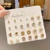 Set de Aretes 2025 Nuevo Estilo Aretes para Mujer Gama Alta Lujo Popular Diseño de Nicho con un Sentido de Sofisticación