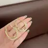 Brincos Geométricos Quadrados de Malha com Diamantes Super Brilhantes, Populares na Europa e América, Personalizados, Elegantes, de Luxo Leve, Exquisitos