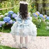 Vestido de Princesa para Niña Verano Nuevo Jardín de Monet Hada de las Flores Lolita Cumpleaños de Niños Vestido Elegante Vestido