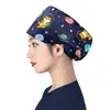 Gorro Quirúrgico de Algodón Puro para Cabeza Grande para Hombres y Mujeres, Gorro de Trabajo, Gorro de Enfermera, Gorro de Dibujos Animados Elástico Venta al por Mayor