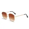 Gafas de Sol Multilaterales Metálicas Retro de Marco Grande Hombres Sentido Avanzado Clásico Europeas y Americanas Gafas Transfronterizas para Conducir Gafas de Sol con Protección Solar Mujeres