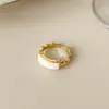Anillo Nuevo de Nicho Estilo Coreano de Lujo Ligero, Anillo Ancho Vintage de Nicho, Anillo Abierto Ajustable Versátil Personalizado para el Dedo Índice