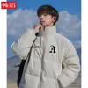 Chaqueta Corta de Algodón Gruesa y Cálida de Piel Sintética Personalizada Estilo Otoño/Invierno Abrigo con Cuello Alto Chaqueta Acolchada Simple y Versátil