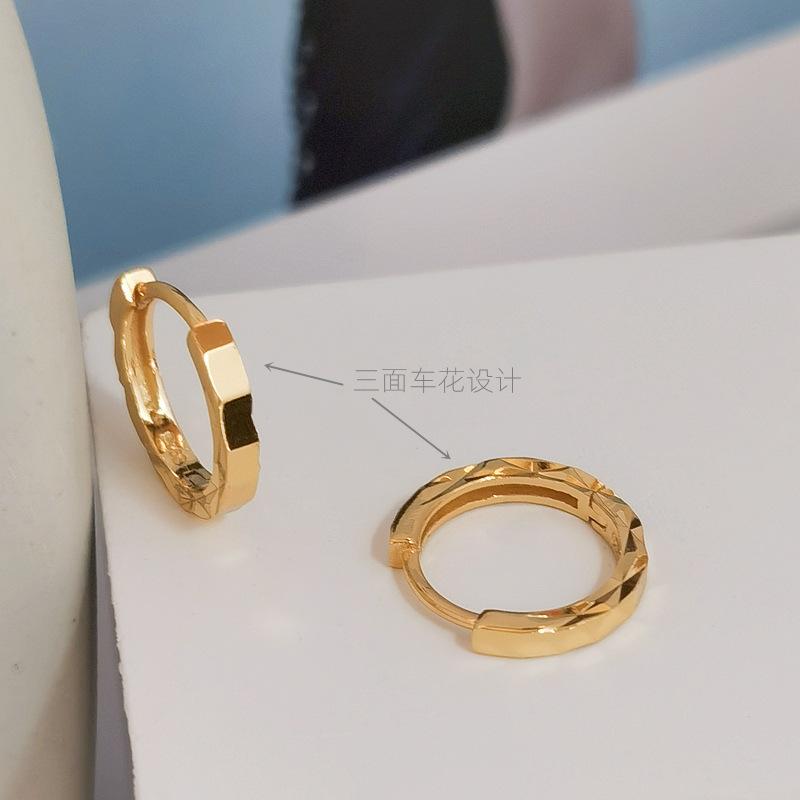 EH602359三面车花耳扣