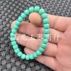 Pulseira de Jade com Contas Redondas Turquesa Otimizadas Pulseira de Contas Azuis Antigas Lutong Fivela de Jade Tigela de Arroz Dourada Pulseira de Abóbora