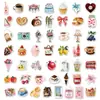 50 Hojas de Pegatinas Estéticas de Garabatos para Corazones de Niñas Guitarra Cuaderno Equipaje DIY Pegatinas Impermeables