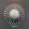 Lámpara LED COB Luminaria Instrumento Sólido Redondo Disipador de Calor de Girasol Aleación de Aluminio Extruido Perfil de Aluminio Almohadilla Térmica