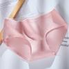 Ropa interior de algodón sin dejar rastro para mujer, con iones de plata, antibacteriana, cómoda, de una pieza, talla grande, sexy.