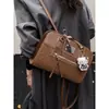 Mochila Feminina Popular Outono e Inverno 2025 Nova Mochila Versátil para o Dia a Dia Bolsa de Ombro Tote Multifuncional Estampa de Leopardo