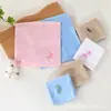 Toallas Cuadradas para Guardería al por Mayor Toallas Faciales para Bebés Paños Faciales para Bebés Pañuelos Toallas con Gancho 25*25 Transfronterizo
