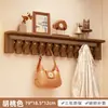 Perchero de Pared con Tabla, Perforado en la Pared, Gancho Creativo para Abrigos de Llave de Piano de Madera para Entrada de Dormitorio