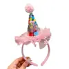 Acessórios de Cabelo de Pequena Princesa Festa de Aniversário Bolos Círculos de Cabelo Infantis para Meninas e Bebês Que Não Machucam o Cabelo, Adoráveis e Divertidos Headwear Criativos