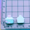 Mini Casa Artificial Castelo Série Casa Cogumelo Manicure Grampo de Cabelo Acessórios de Cabelo DIY Fivela de Sapato Acessórios de Resina