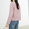 Chaqueta Rosa de Pequeño Aroma 2024 Primavera y Otoño Nuevo Estilo Elegante Pequeño Aroma Versátil Ropa de Trabajo Chaqueta de Mujer Estilo Coreano Moderna
