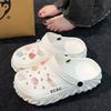 Zapatos de Cueva de Suela Gruesa para Mujer Verano para Exterior 2025 Nuevas Sandalias de Playa Antideslizantes Tacón Aumentado Pantuflas de Eva