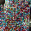 Adesivos de Gemas de Diamante de Cristal Colorido de 6MM para crianças, DIY de Cristal, Decoração para Carro, Adesivos de Strass