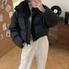 Chaqueta de Algodón Casual Cómoda Versátil de Moda para Mujer Nueva Persona Pequeña 2026 Otoño Invierno Nicho Cuello Alto Chaqueta de Algodón Ropa de Abrigo