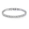 Transmisión en Vivo Transfronteriza Europea y Americana Joyería de Moda Full Diamond Zircón Redondo 4mm Pulsera Colorida Estrellada para Mujer Joyería de Cobre