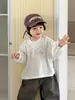 Novidades Outono 2026 para Crianças Roupas de Outono para Bebês Estilo Coreano Roupas Infantis Conjunto de Camiseta de Manga Longa e Calça Casual para Meninos
