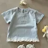 Conjunto de Pantalones Anti-Mosquitos para Bebé Nuevo 2026 Verano Dibujos Animados Camiseta de Manga Corta y Pantalones Largos Conjunto de Dos Piezas para Bebés Niñas