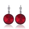 Comercio Electrónico Transfronterizo Nuevo Conjunto de Diamantes Europeo y Americano Conjunto de Anillo y Pendientes de Piedras Preciosas Geométricas Redondas de Colores Venta Caliente