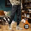 Pantalones de trabajo forrados de polar, pantalones casuales para otoño e invierno, pantalones estilo americano, pierna recta, pierna cónica, invierno para hombre, tallas grandes para hombre, pantalones lavados
