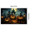 Estilo Americano Serie Divertida de Halloween Felpudo Entrada del Hogar Antideslizante Fácil de Cuidar Felpudo Baño Alfombrilla Absorbente para Pies