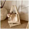Bolsa Pequena Texturizada Transfronteiriça para Mulheres, Novo Conjunto de Duas Peças para o Dia a Dia, Bolsa de Ombro Cruzada, Nova Bolsa de Mão, Bolsa Tote Pequena, Bolsa Saco