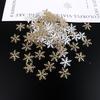 Decoración navideña con copos de nieve para árbol de Navidad, fiesta de bodas, hielo y nieve, confeti para lanzar, bricolaje, decoración navideña hecha a mano