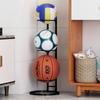 Estante de Almacenamiento para Pelotas Estante de Almacenamiento para Baloncesto del Hogar Equipo Deportivo Interior para Niños Estante Plegable de Pie para Exhibición de Fútbol