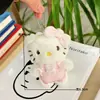 Colgante Lindo de Gatito con Vestido, Muñeca de Gato de Peluche Estilo Dibujo Animado de Niña, Juguete Llavero para Mochila de Estudiante