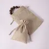 Bolsa de lino transpirable para colgar al por mayor, bolsa de carbón de bambú, bolsa de regalo para joyería, a prueba de polvo, para albóndigas de arroz